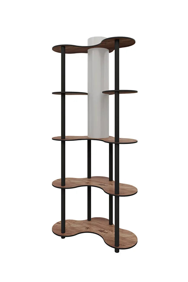 messer MARİPOSA LAMBADER KİTAPLIK MADRAN CEVİZ