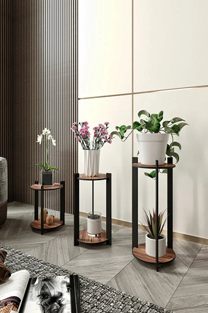 messer 3 LÜ  YUVARLAK CEVİZ ÇİÇEKLİK