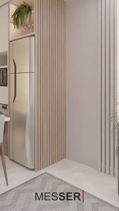 messer Coffee Tıme Çok Amaçlı Dolap Kahve Köşesi Madran Ceviz Tüm Kahve Makineleri