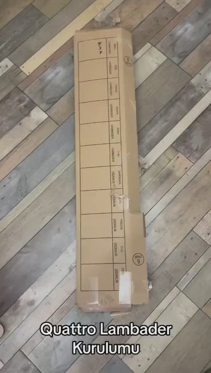 messer Raflı Lambader Barok Ceviz